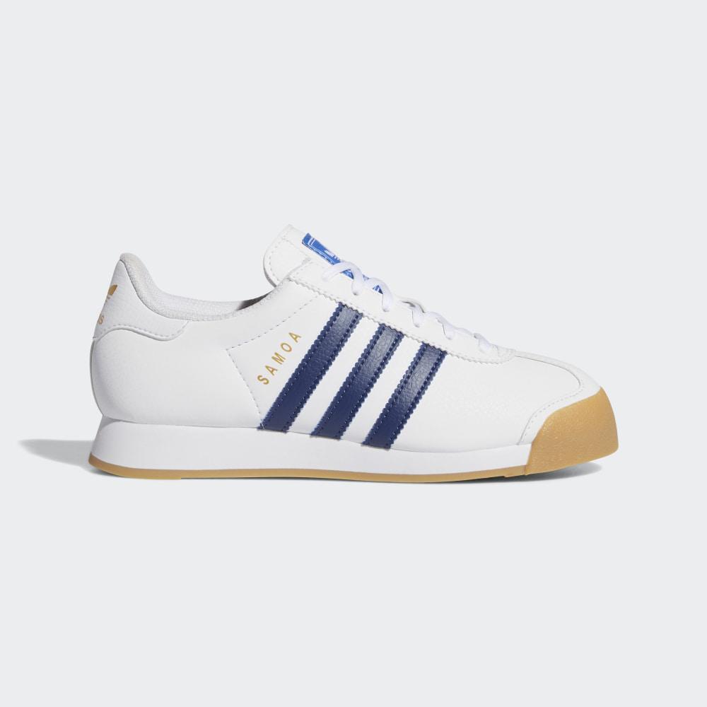 Adidas Girls' Samoa Originals Shoes White/Indigo Ireland EG6092